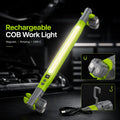 Rechargeable COB Work Light, USB-C Magnetic LED InspectionLight with Hook & Clamp, 360° Rotating Portable GarageMechanic Light for Car Repair