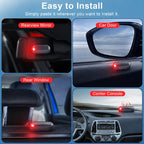 Solar Powered Fake Car Alarm Light, Plastic Material Auto Light Sensor LED Simulated Security Warning Flashing Light