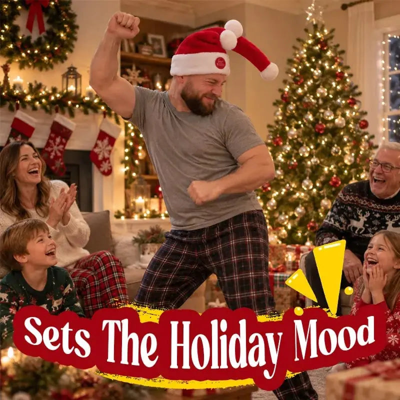 🔥 Holiday Celebration 70% OFF🔥Animated Naughty Santa Hat – Funny Christmas Party Hat with Moving Santa Ears