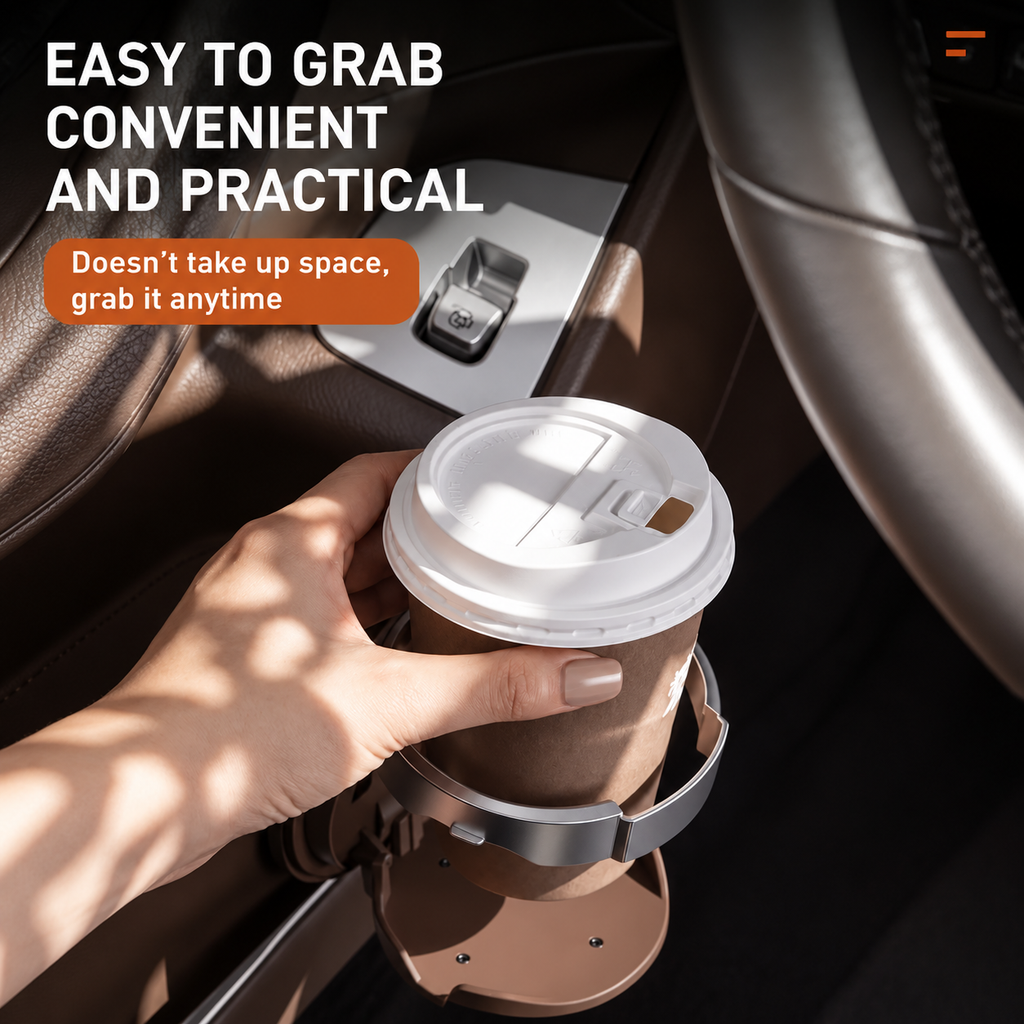 Car Door Cup Holder – Foldable In-Car Storage Organizer