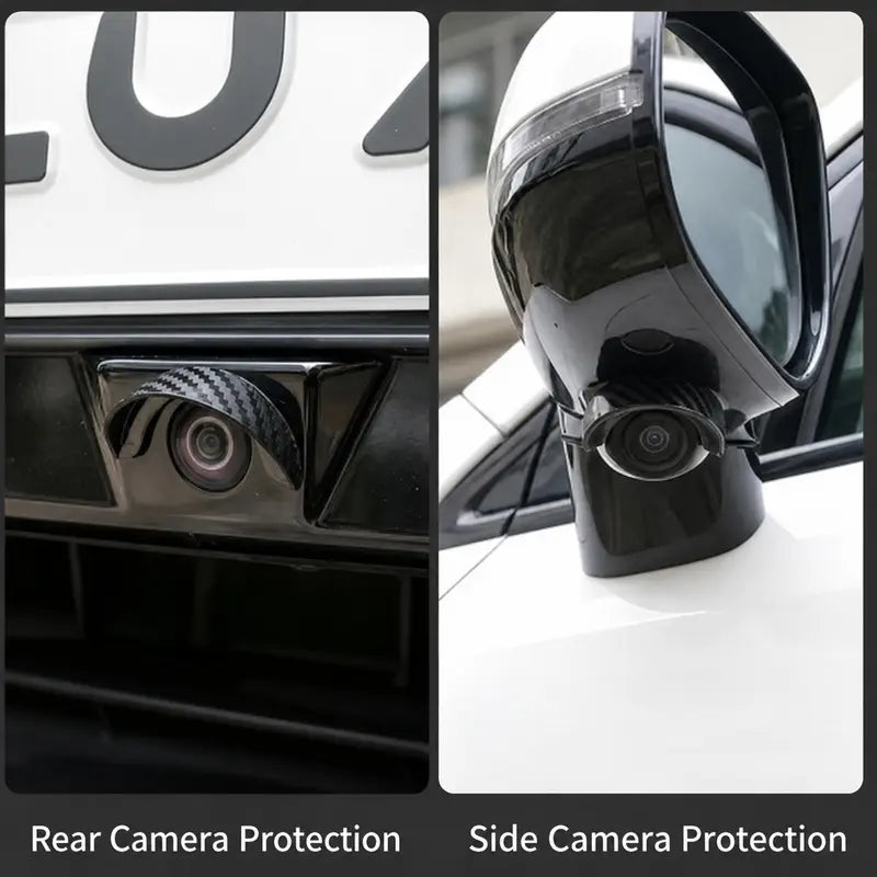 Rear and side camera protection visor