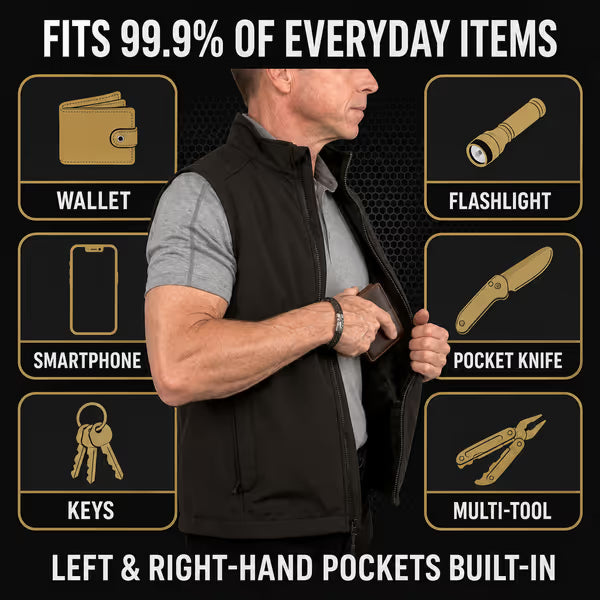 ⏳ Last Day 70% OFF – 🧥 Premium Lightweight EDC Utility Vest | Multi-Pocket 4-Way Stretch Design for Travel, Work & Outdoor Use