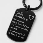 🔥Last Day 70% OFF -🔥Unisex Minimalist Slogan Keychain - Palm-Sized Polyester-Nylon Fabric Daily Carry Keyring