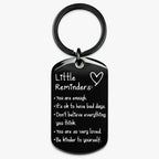 🔥Last Day 70% OFF -🔥Unisex Minimalist Slogan Keychain - Palm-Sized Polyester-Nylon Fabric Daily Carry Keyring