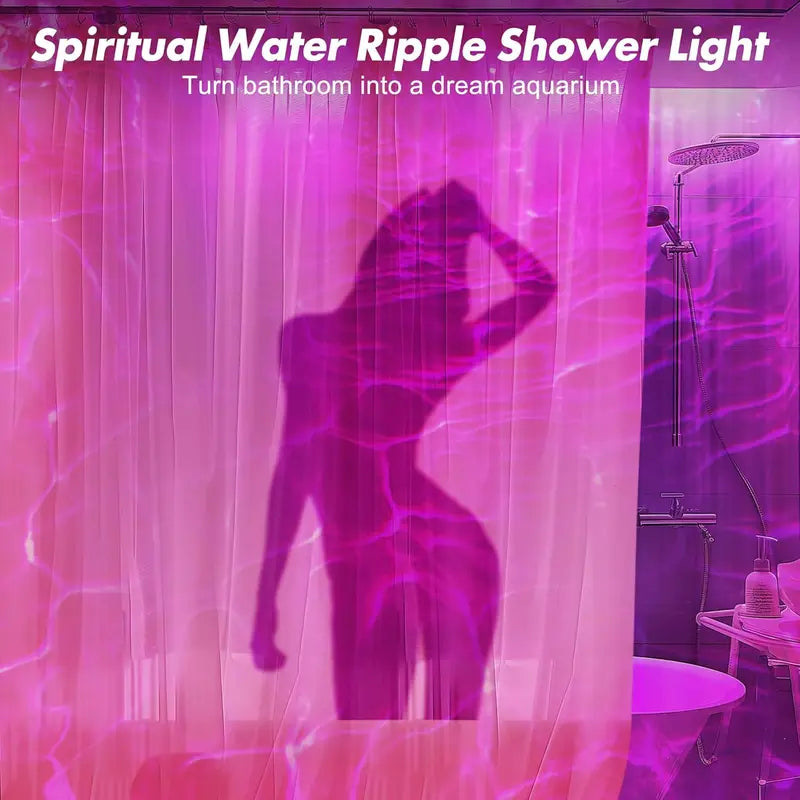 🎉 Holiday Celebration 70% OFF🎉Rechargeable Shower Light No Wiring, 16 Color Changeable Ocean Wave Projector Light,