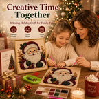 🎄Holiday Celebration 70% OFF🎄Frameless 3D Beaded Christmas Pearl Diamond Painting, Xmas Wreath Stocking Mosaic Art, Stress Relief DIY Home Wall Decoration