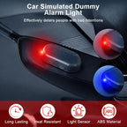 Solar Powered Fake Car Alarm Light, Plastic Material Auto Light Sensor LED Simulated Security Warning Flashing Light