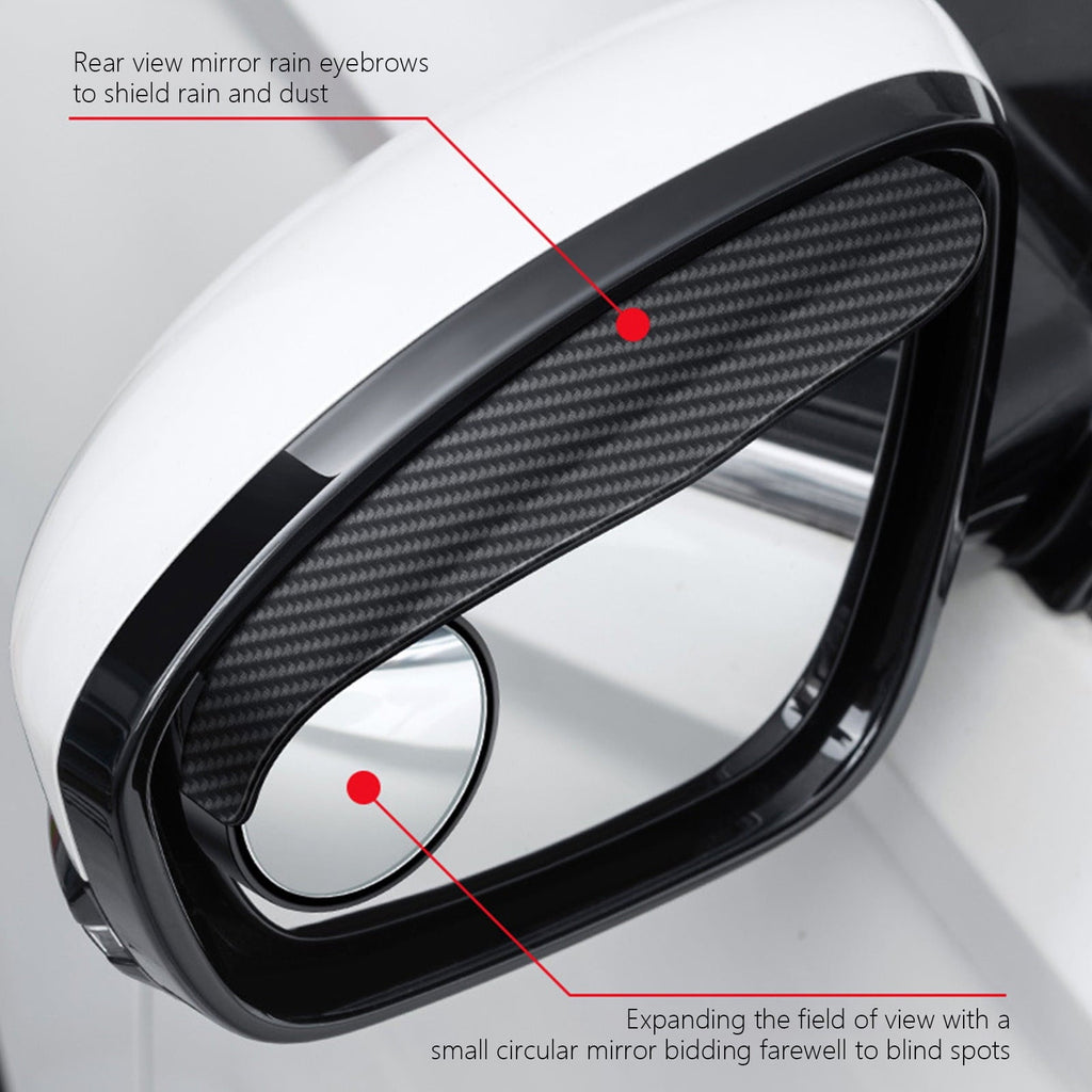 ⏳Time-Limited Special⏰🔥Carbon Fiber Car Mirror Blind Spot & Rain Visor Accessories☂️