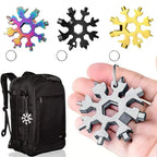 🎉 Holiday Celebration 70% OFF🎉18-in-1 Snowflake Multi Tool, Stainless Steel Wrench with Screwdriver & Bottle Opener