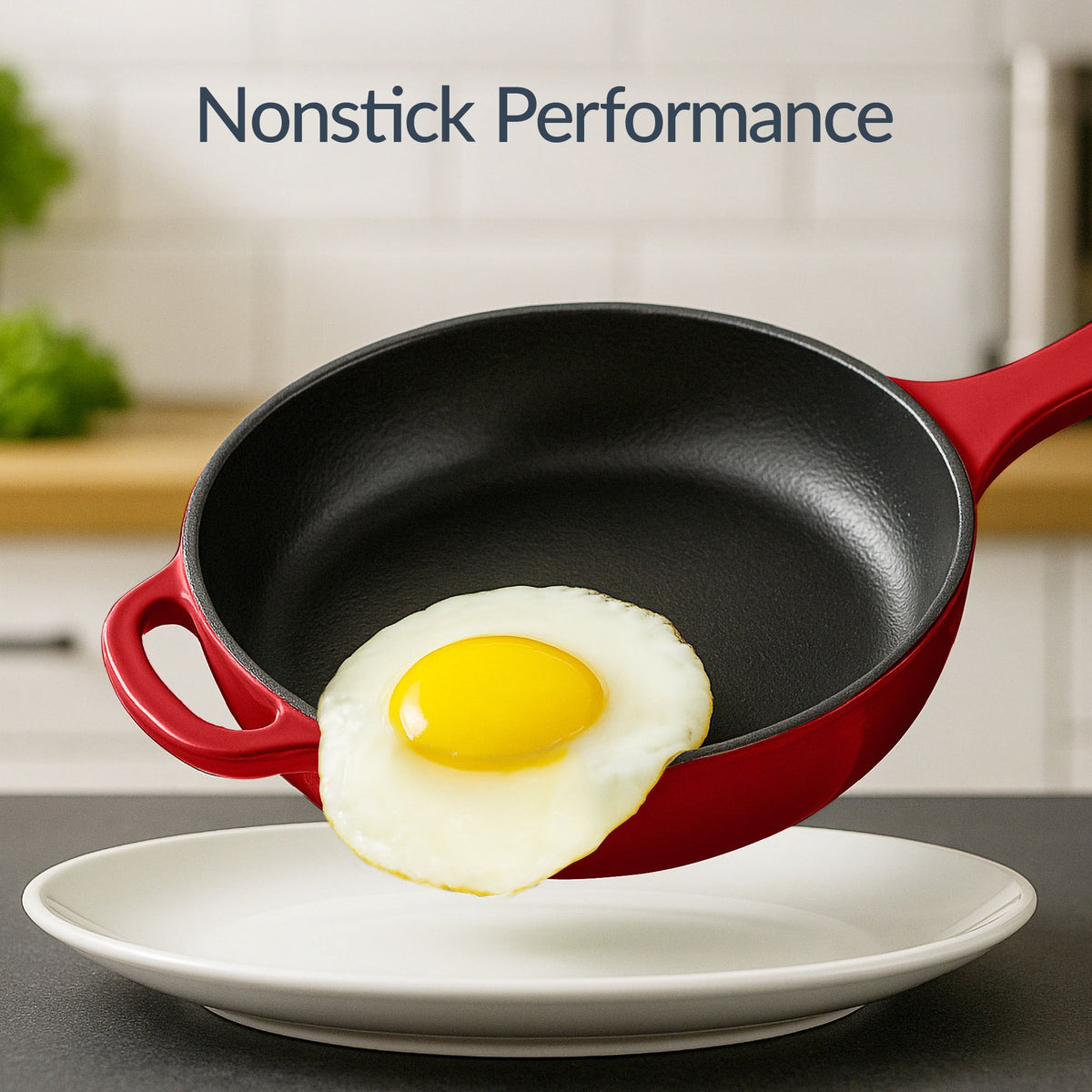 6-Piece Cast Iron Cookware Set, Dutch Oven, Skillet W/Lid, Grill Pan, Press