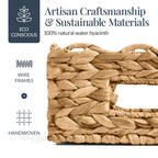 9x12 Scalloped Shelf Basket, Pantry Bins, 4 Pack