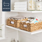 9x12 Scalloped Shelf Basket, Pantry Bins, 4 Pack