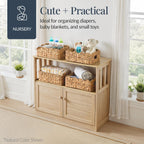 9x12 Scalloped Shelf Basket, Pantry Bins, 4 Pack