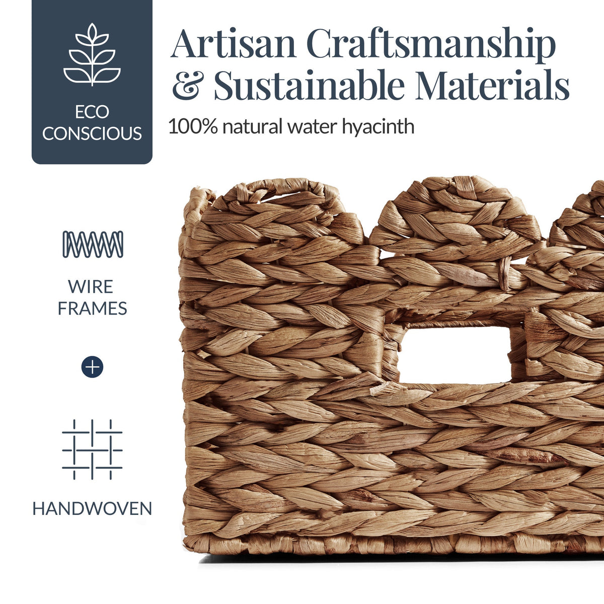 16x12 Scalloped Shelf Basket, Pantry Bins, 2 Pack