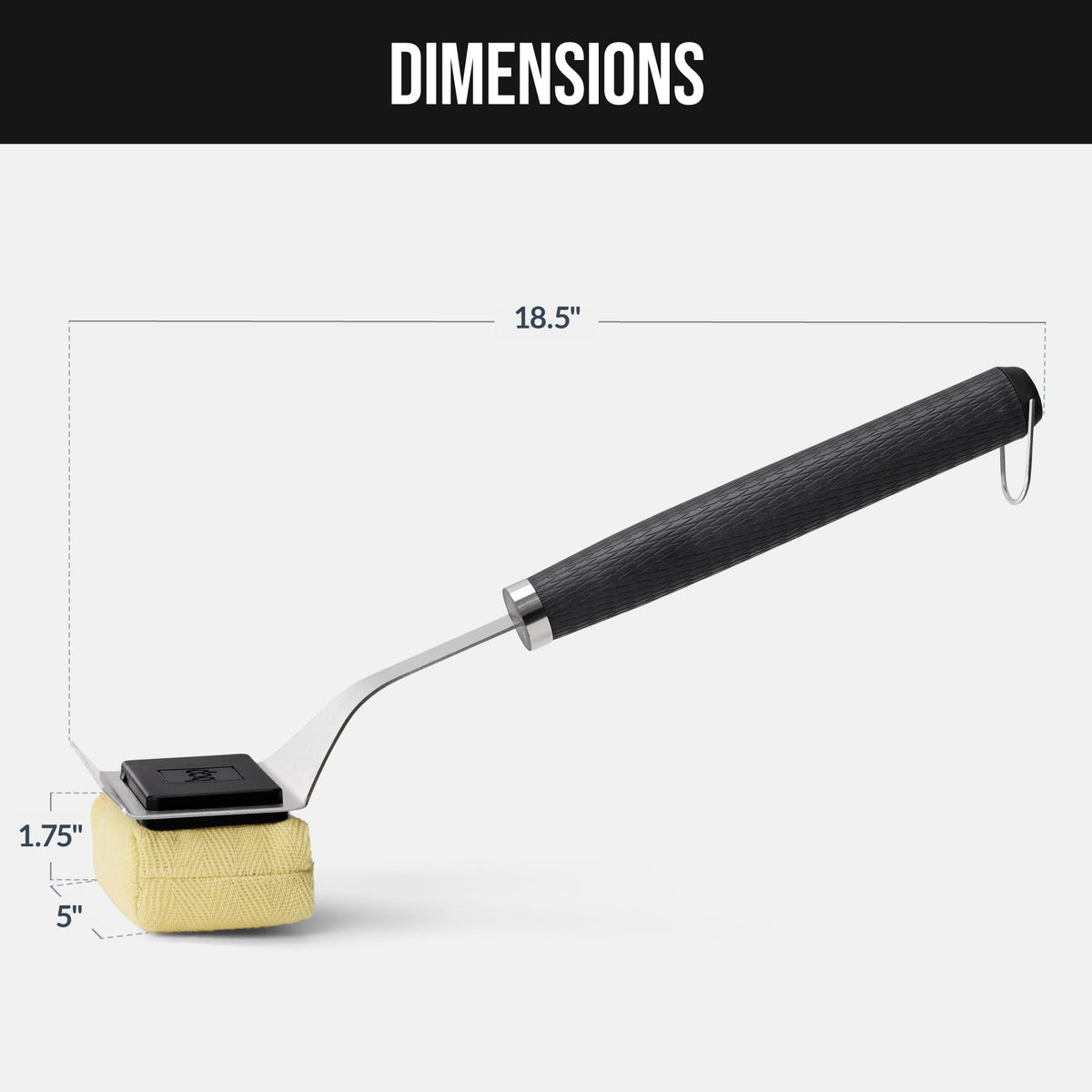 Bristle-Free Grill Brush & Scraper with Replacement Head
