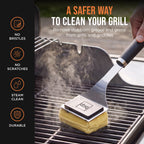 Bristle-Free Grill Brush & Scraper with Replacement Head