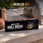 Bristle-Free Grill Brush & Scraper with Replacement Head
