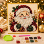 🎄Holiday Celebration 70% OFF🎄Frameless 3D Beaded Christmas Pearl Diamond Painting, Xmas Wreath Stocking Mosaic Art, Stress Relief DIY Home Wall Decoration