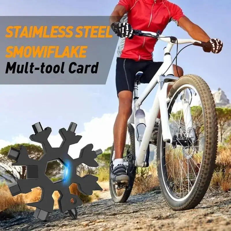 🎉 Holiday Celebration 70% OFF🎉18-in-1 Snowflake Multi Tool, Stainless Steel Wrench with Screwdriver & Bottle Opener