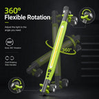 Rechargeable COB Work Light, USB-C Magnetic LED InspectionLight with Hook & Clamp, 360° Rotating Portable GarageMechanic Light for Car Repair