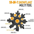 🎉 Holiday Celebration 70% OFF🎉18-in-1 Snowflake Multi Tool, Stainless Steel Wrench with Screwdriver & Bottle Opener