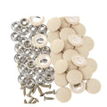 🔥 Holiday Celebration 70% OFF🔥50 Pack Car Roof Headliner Repair Buttons, Fabric Covered Retainer Screws, Auto Ceiling Liner Fixing Snap Fastener Clips