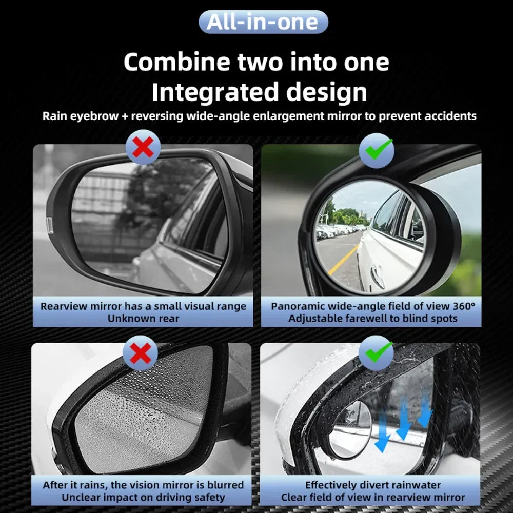 ⏳Time-Limited Special⏰🔥Carbon Fiber Car Mirror Blind Spot & Rain Visor Accessories☂️